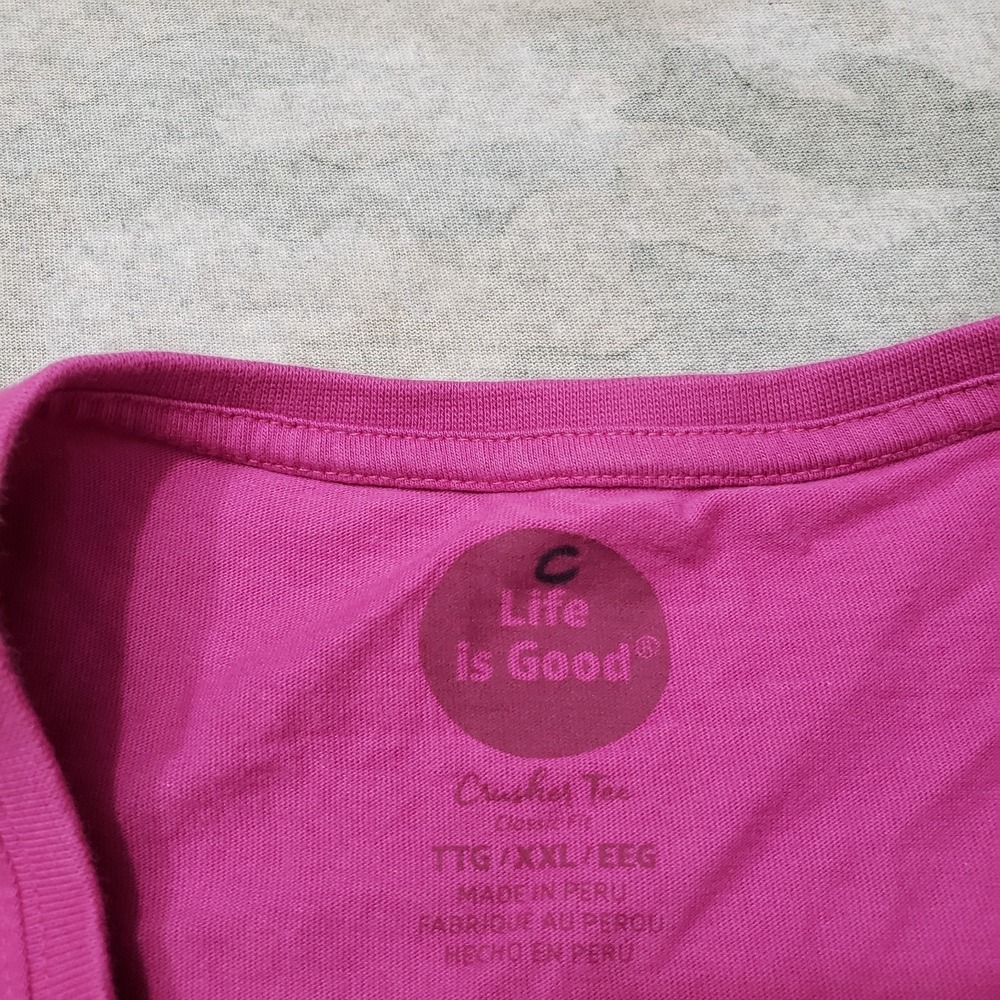 Life Is Good Top Womens 2XL Purple Crusher Tee Short Sleeve Mountain Mama - Picture 4 of 9